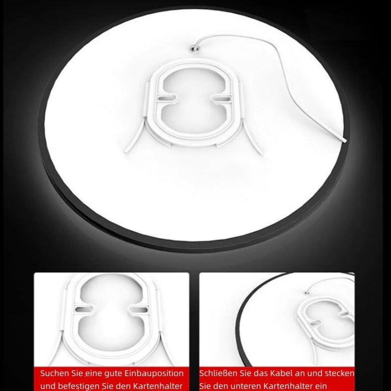 AquaCrest | Sleek Round Flush Mount Ceiling Light for Bathrooms & Balconies