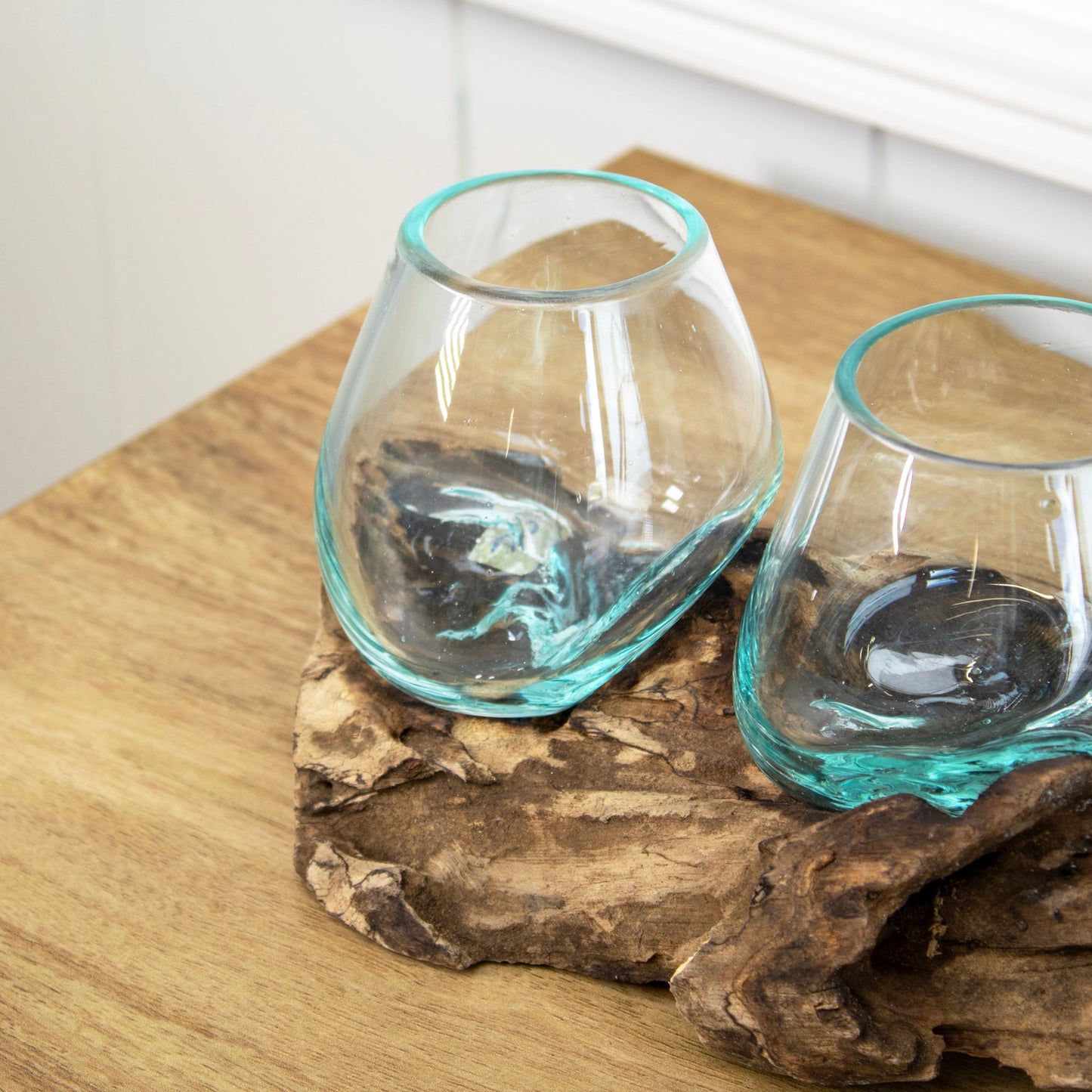 Oakmere | Teak Wood Glass Bowl