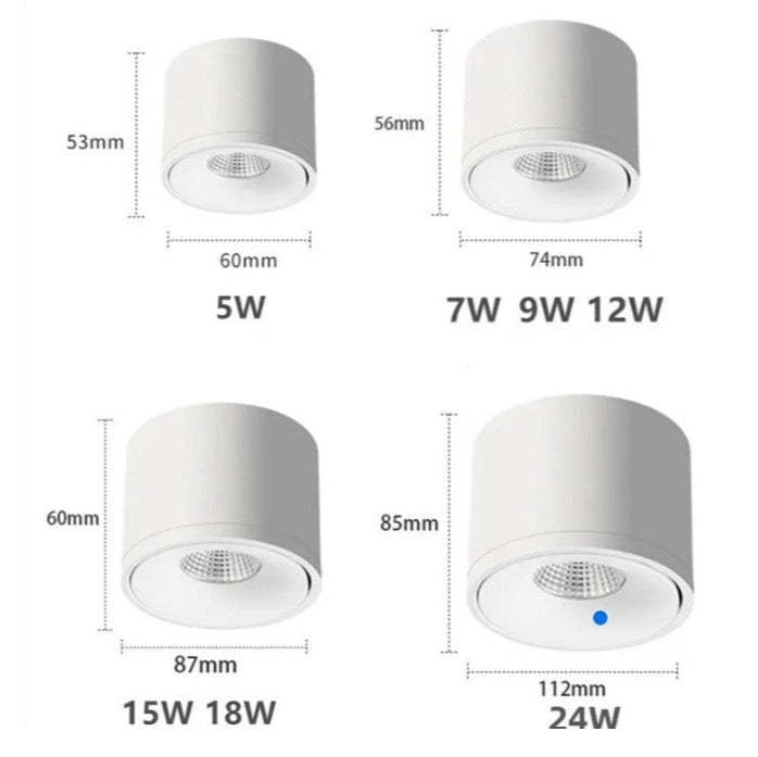 RotaVive | Rotatable Modern Ceiling-Mounted Directional Spotlight