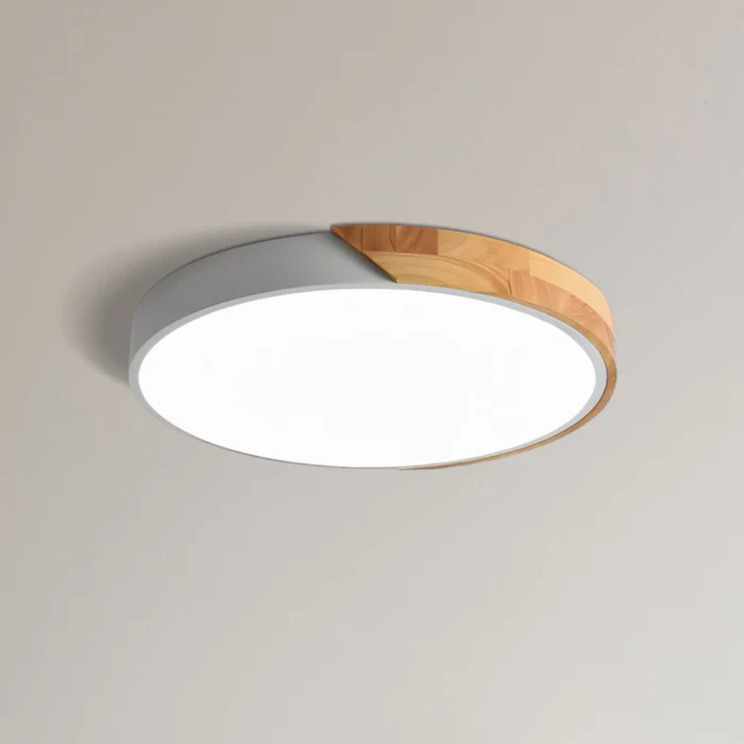 SkovGlow - Scandinavian Wooden LED Ceiling Light