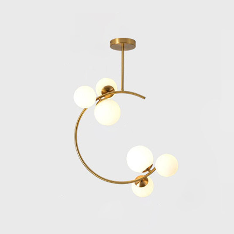 ScandiGlobe | Curved Globe Design Scandinavian Ceiling Light