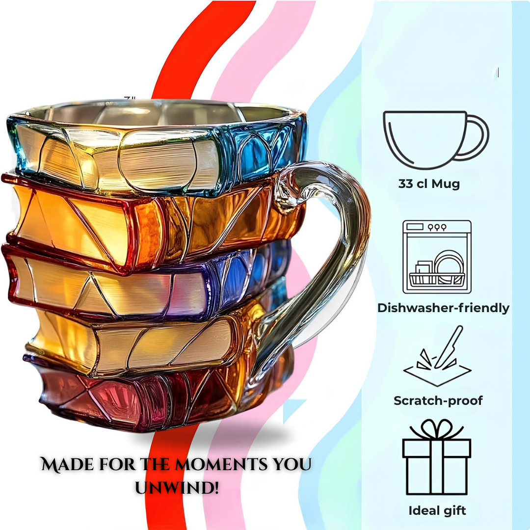 PageBrew | Handmade 3D Book Design Coffee Mug
