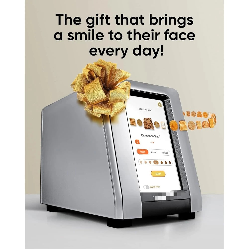 2-Slice Digital Toaster – Touchscreen, Panini Press & Warming Rack