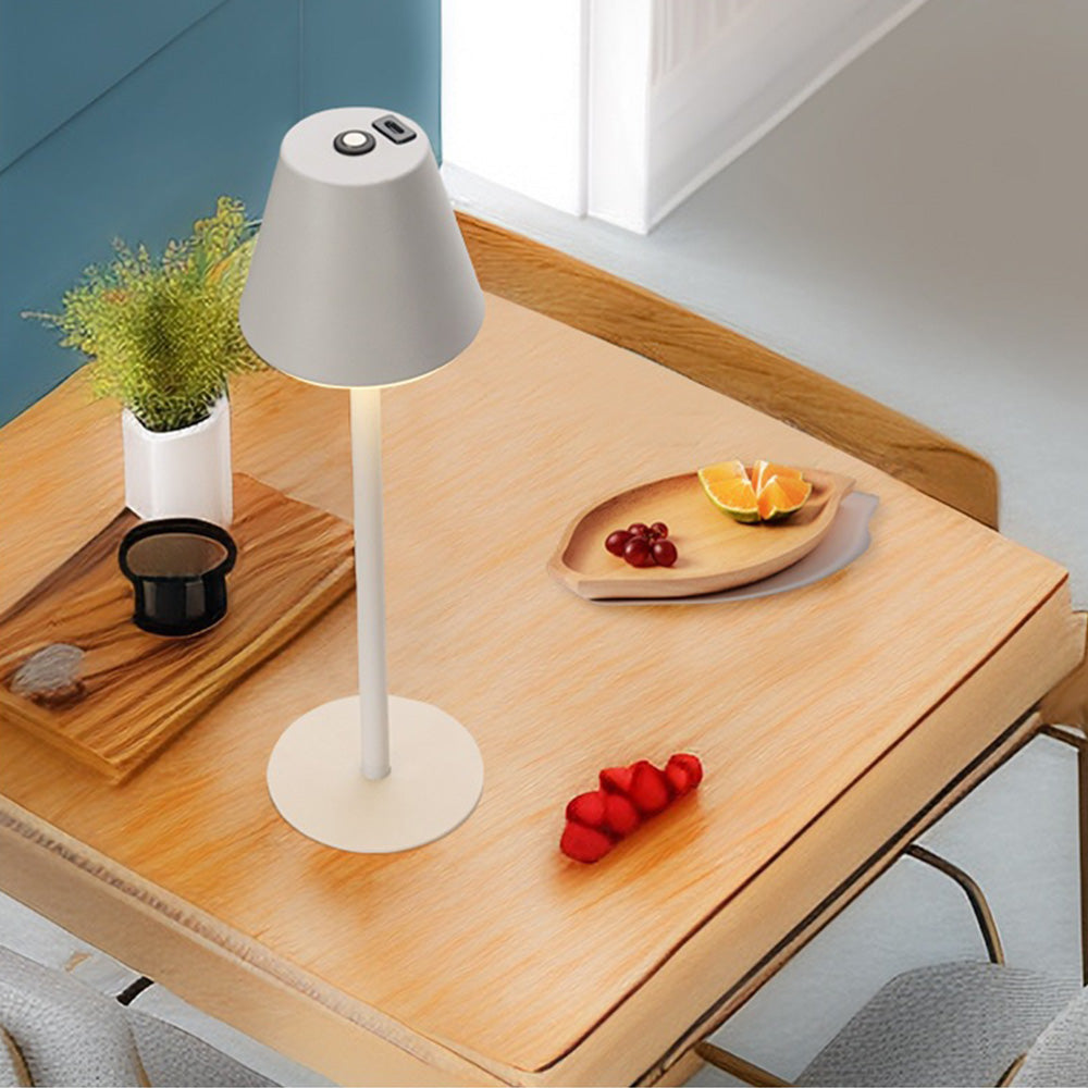 Aven | Rechargeable Touch-Control Table Lamp with Tall Stem Design