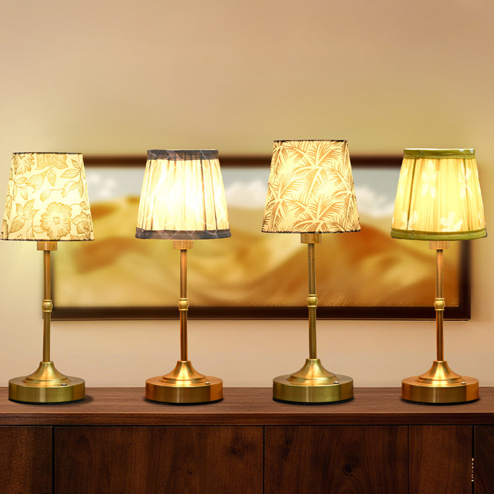 Auren | Stylish Rechargeable Fabric Table Lamp for Living Room and Bedroom