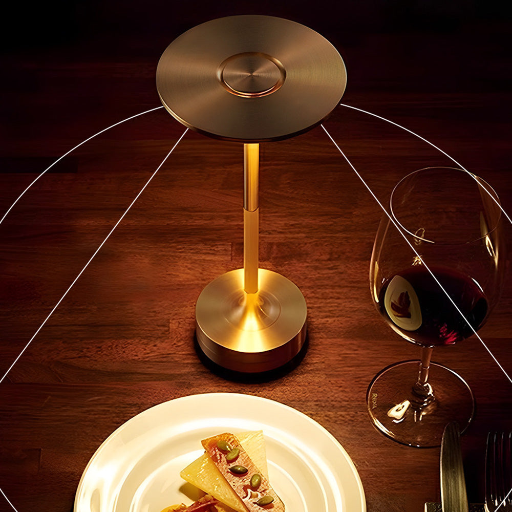 Elvar | Rechargeable Aluminium Flying Saucer Table Lamp