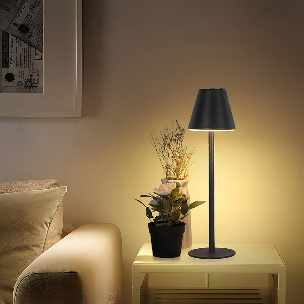 Aven | Rechargeable Touch-Control Table Lamp with Tall Stem Design