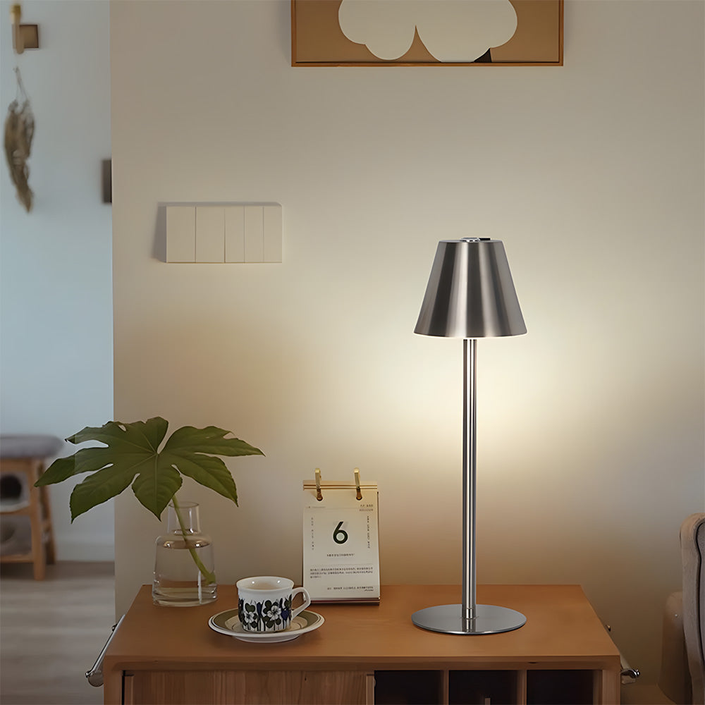 Aven | Rechargeable Touch-Control Table Lamp with Tall Stem Design