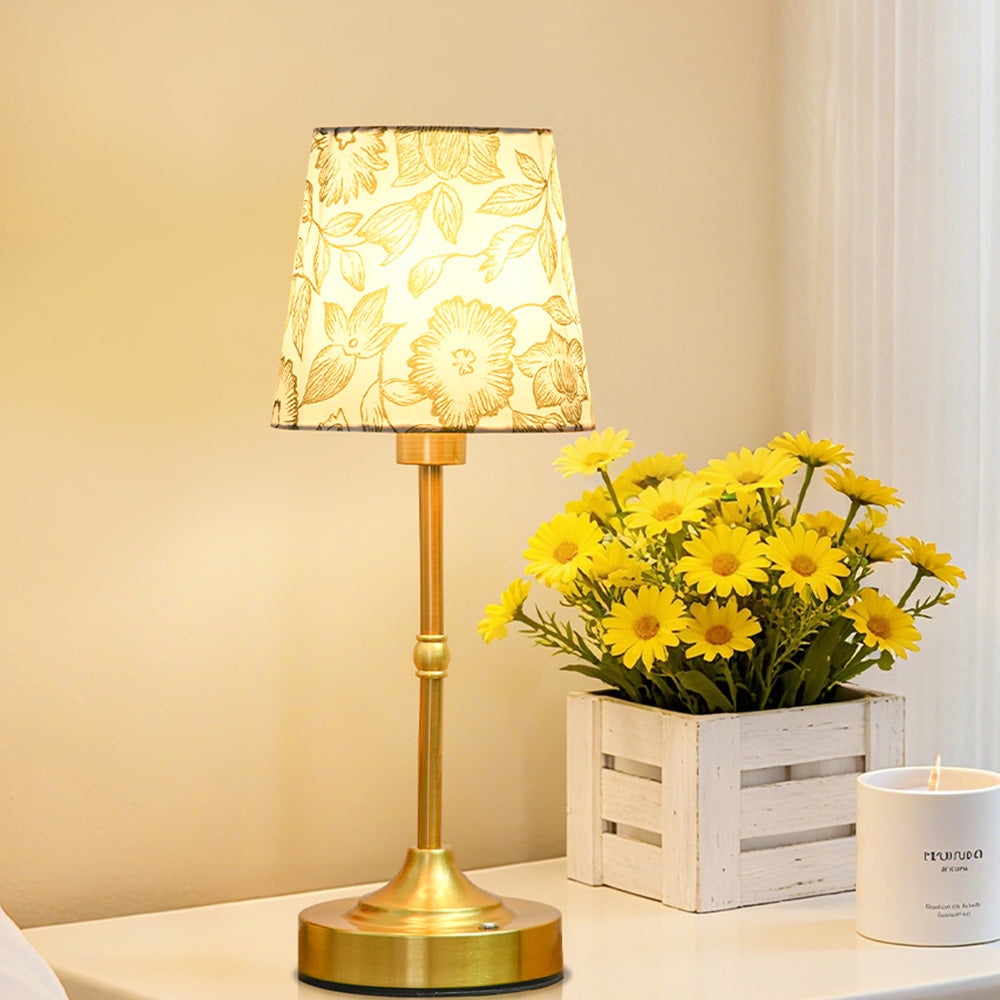 Auren | Stylish Rechargeable Fabric Table Lamp for Living Room and Bedroom