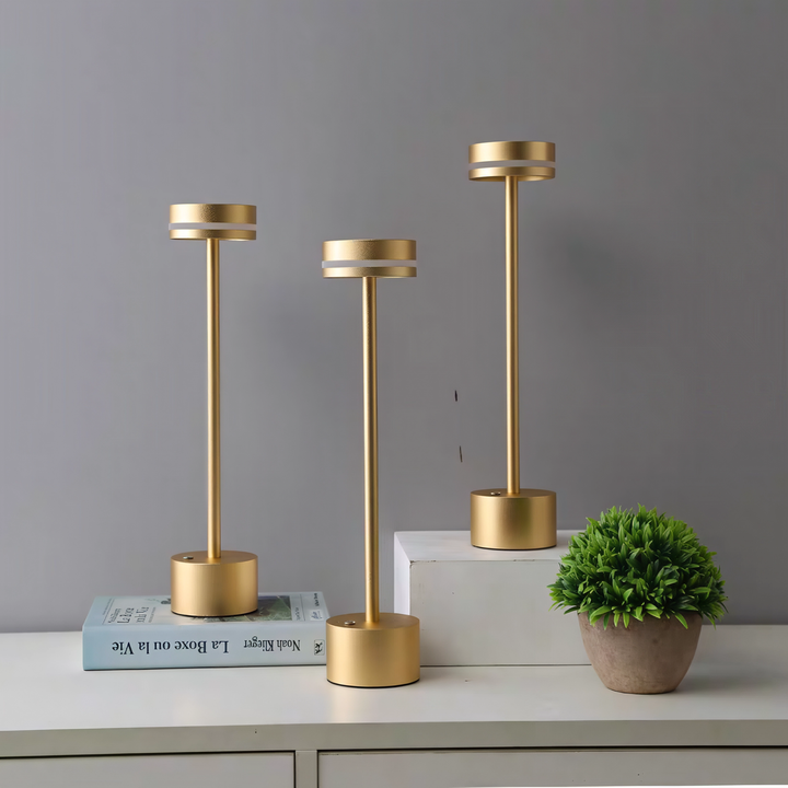 Alder | I-Shaped Rechargeable Touch Table Lamp