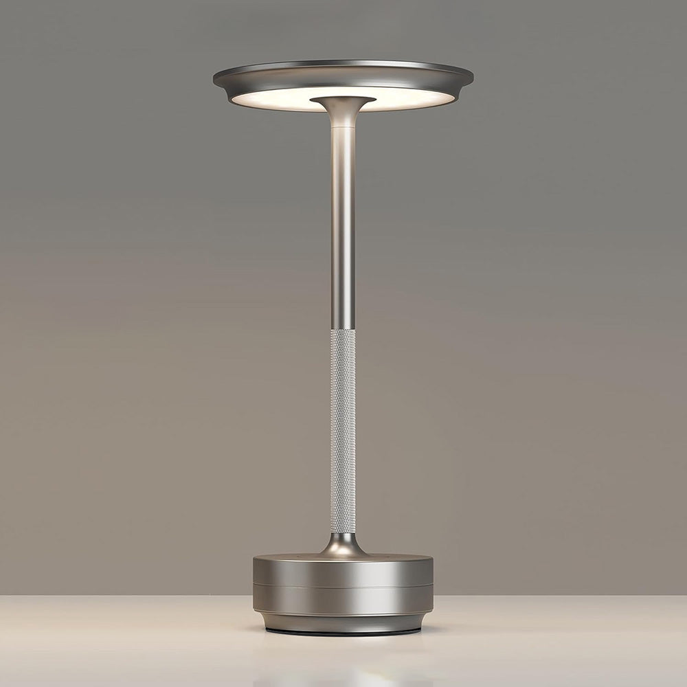 Elvar | Rechargeable Aluminium Flying Saucer Table Lamp