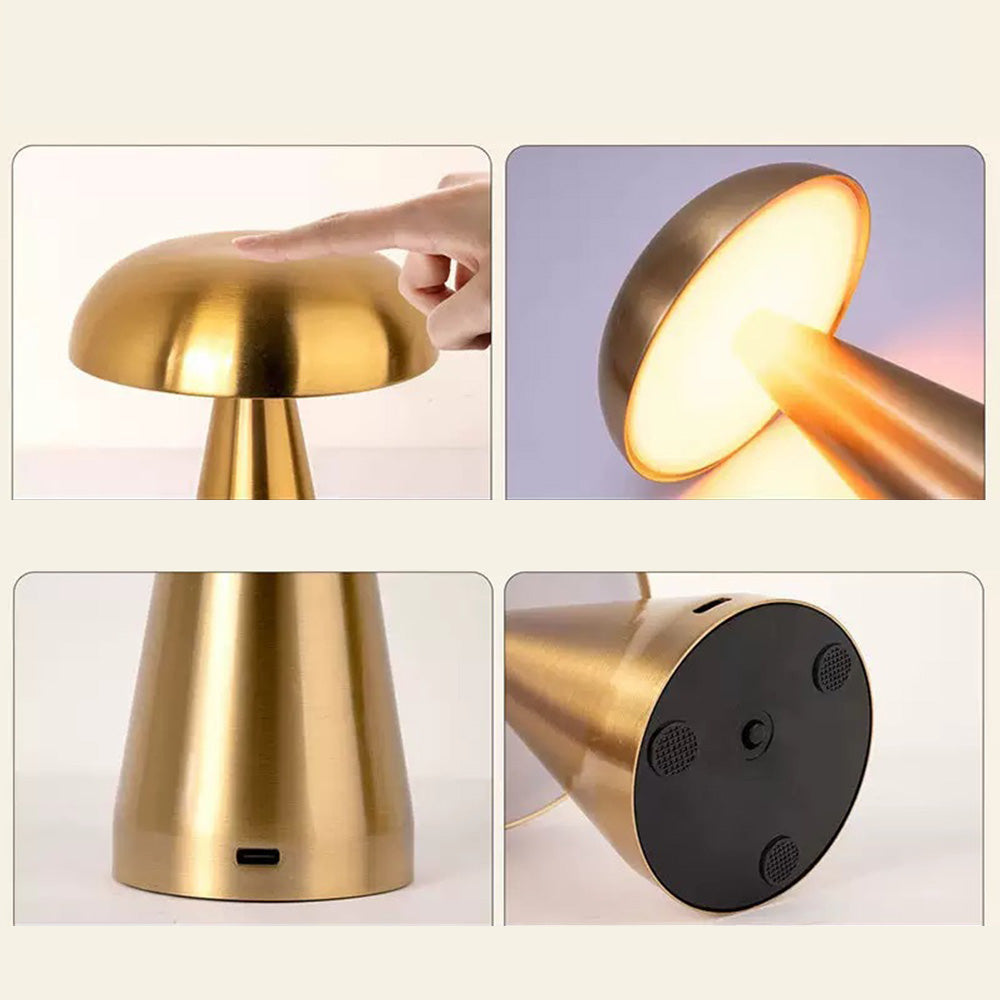 Sorell | Nordic-Inspired Rechargeable Dimmable Mushroom Lamp