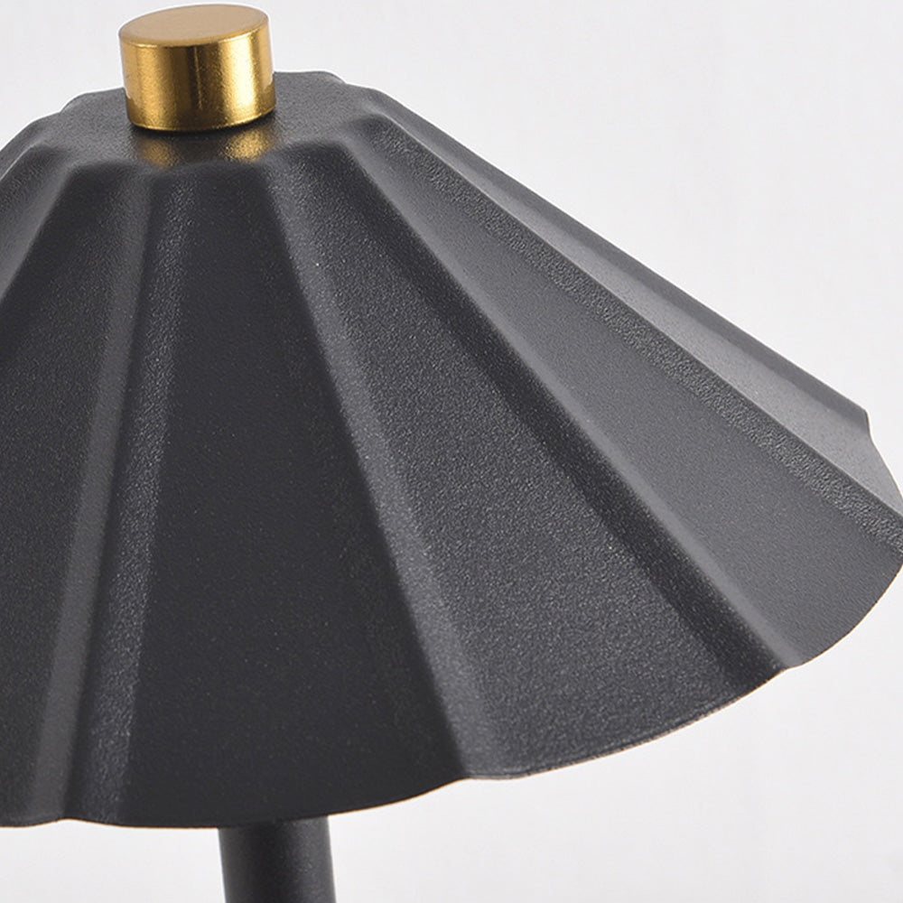 Nove | Rechargeable Table Lamp with Umbrella and Dome Acrylic Shade
