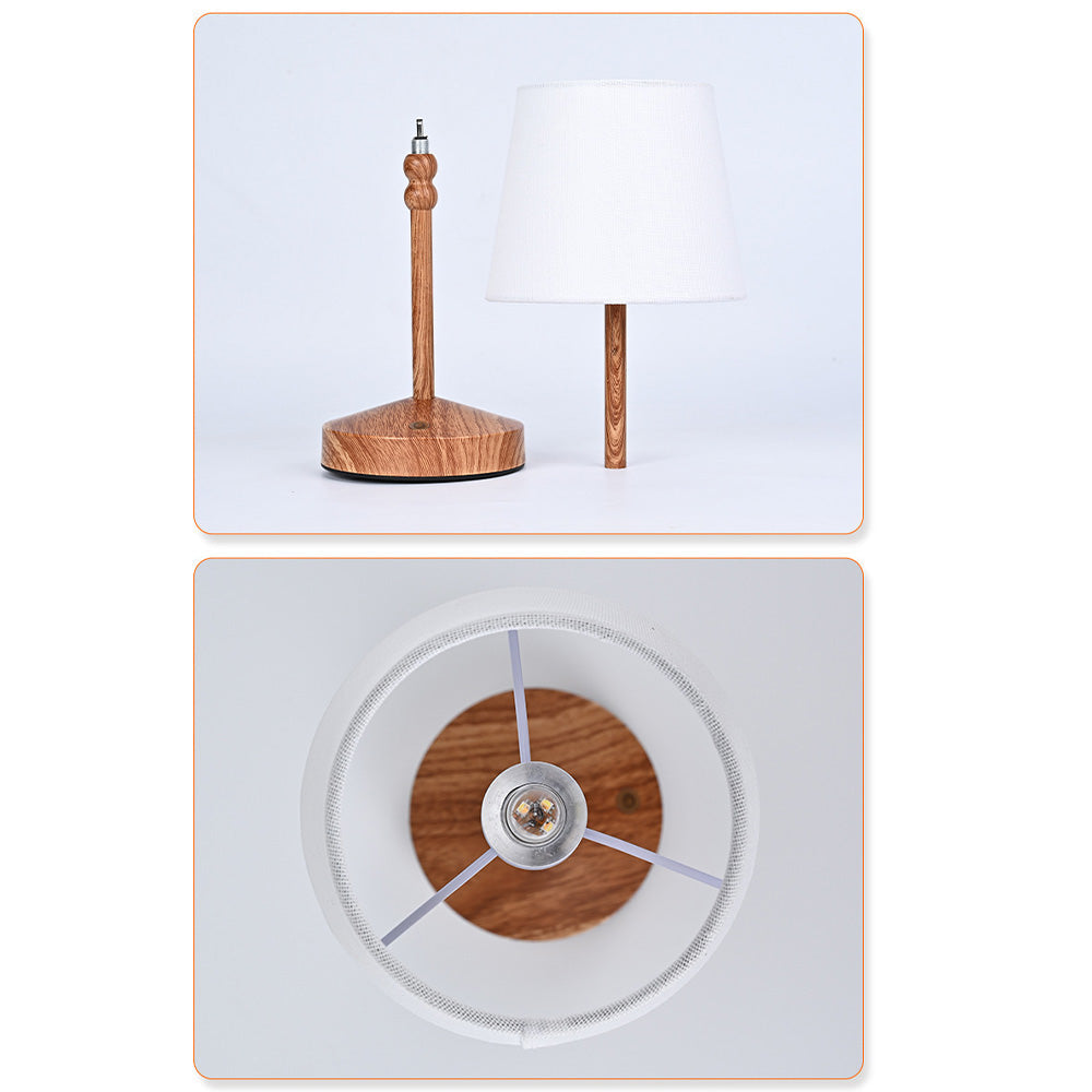 Noren | Rechargeable Dimmable Table Lamp with Nordic Vintage Fabric Design