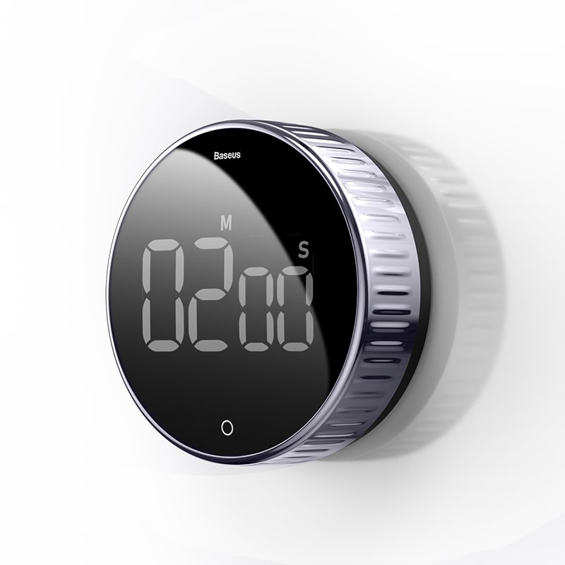 Digital Kitchen Timer – 30 Minute Countdown, Magnetic Back, Rotating Bezel