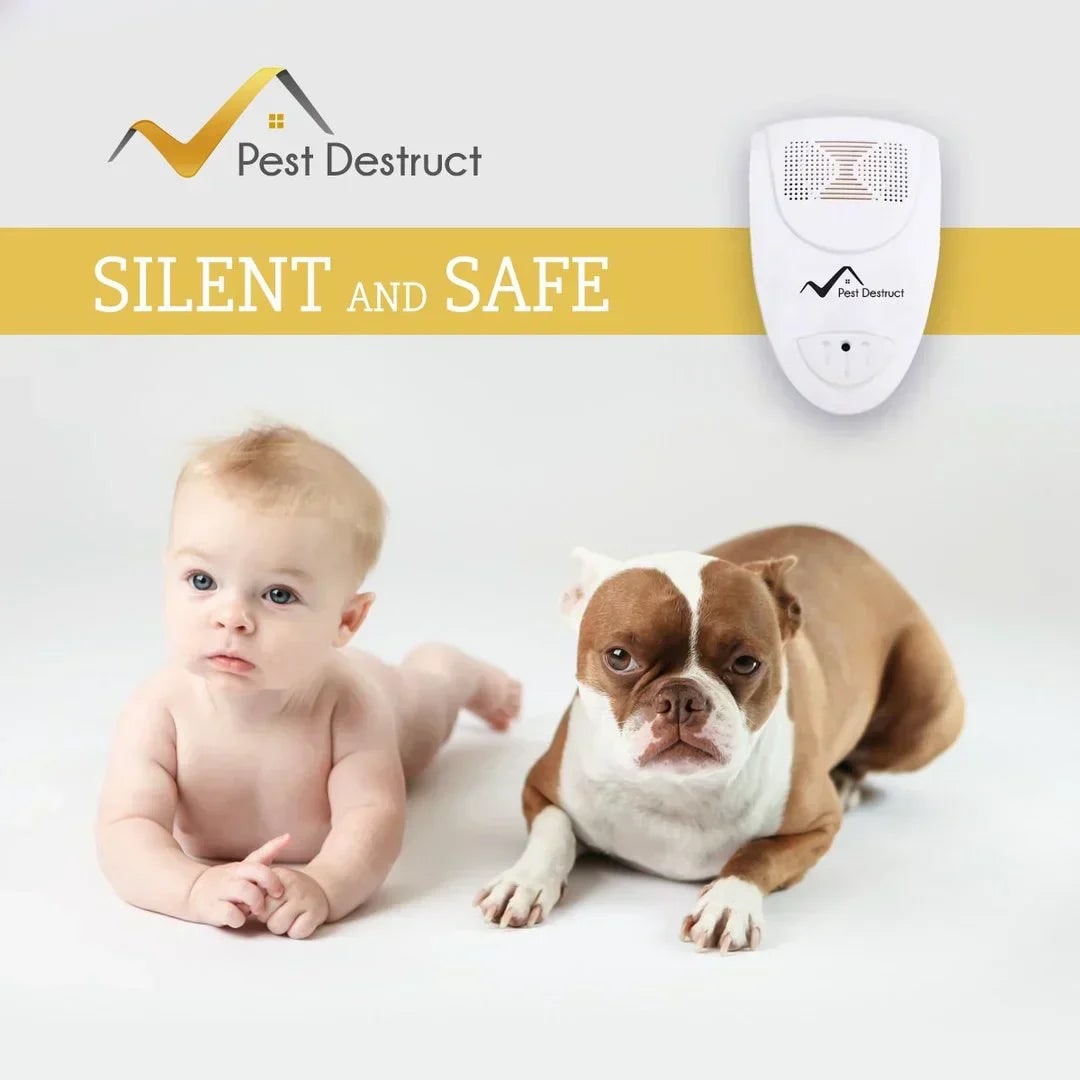 Compact Ultrasonic Pest Repeller with LED Indicator