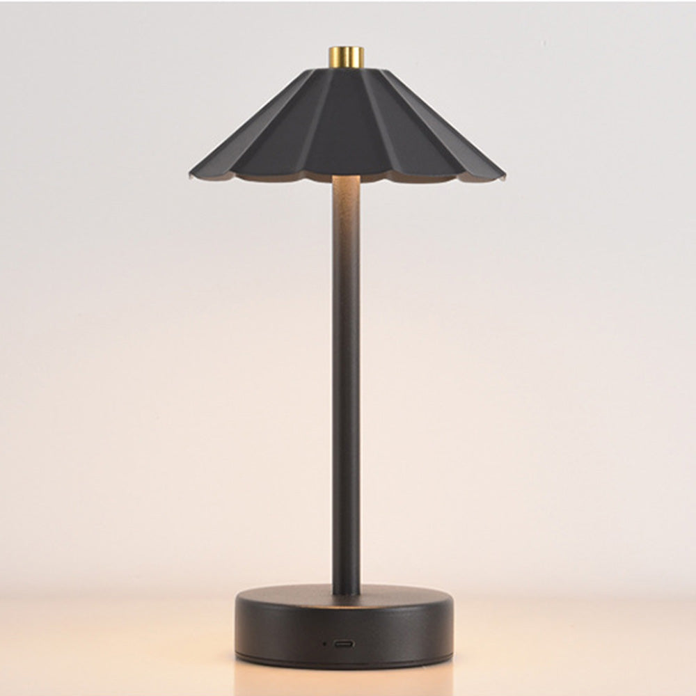 Nove | Rechargeable Table Lamp with Umbrella and Dome Acrylic Shade