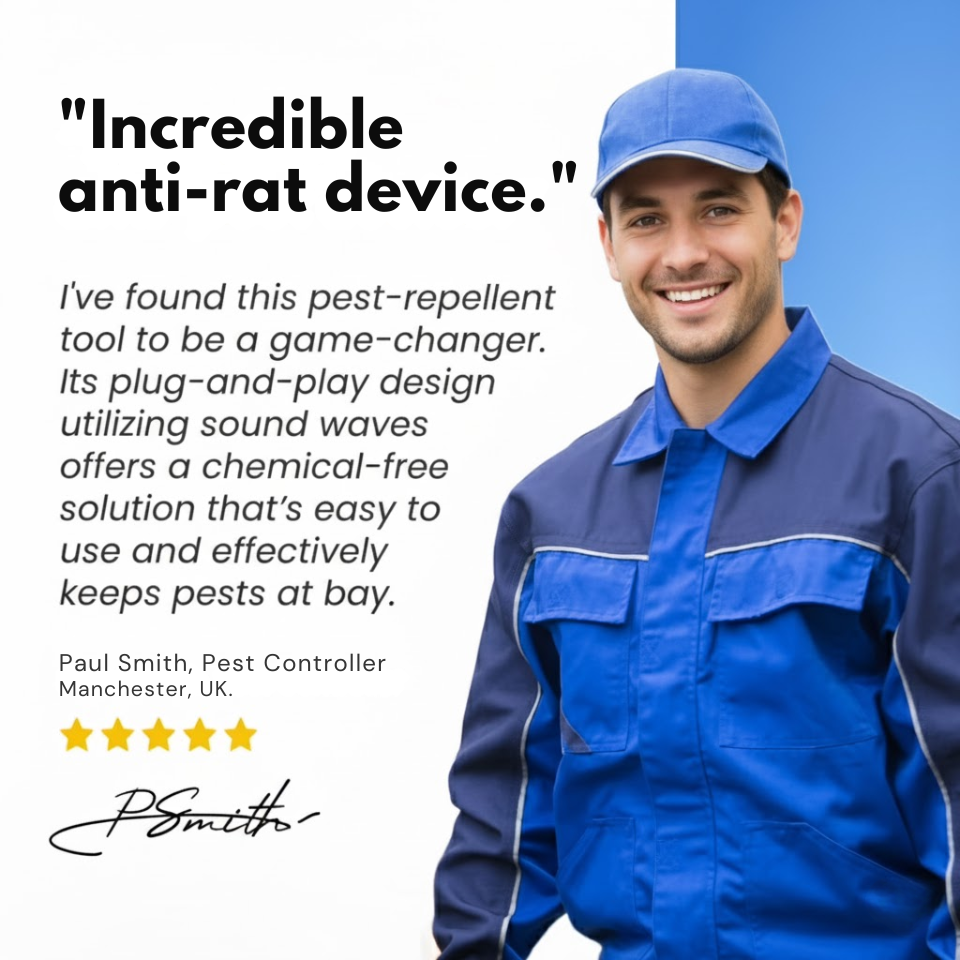 Ultrasonic Rodent Repellent Plug-In for Home and Garden