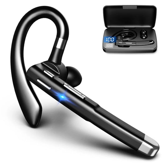 Wireless Bluetooth 5.1 Trucker Dual Mic Noise-Cancelling Headset | Comfortable Earpiece with Exceptional Sound Quality