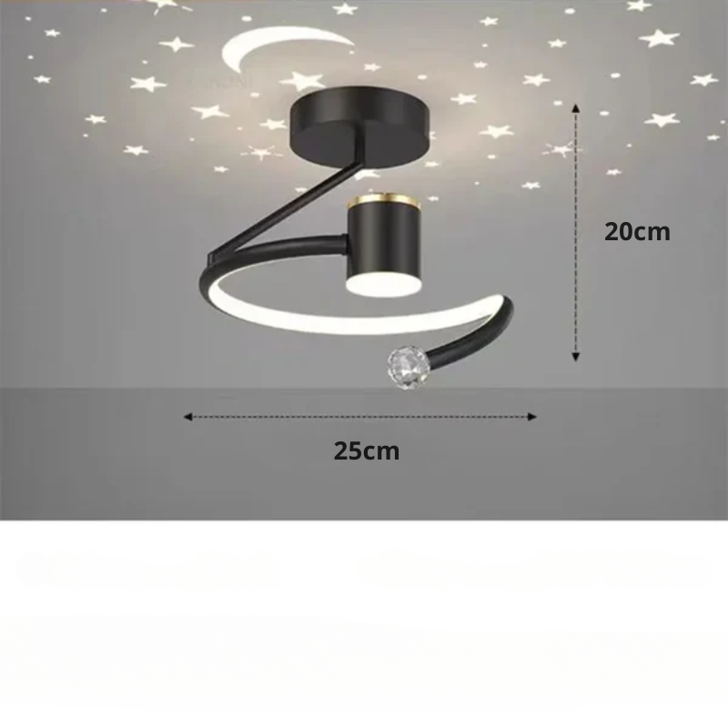 StarryLux | Dimmer-Compatible Starry Effect LED Ceiling Light