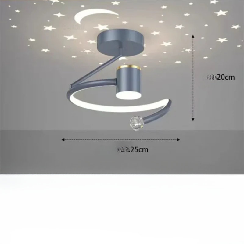 StarryLux | Dimmer-Compatible Starry Effect LED Ceiling Light
