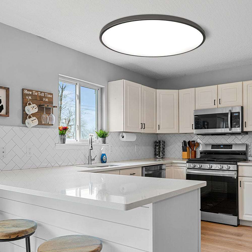 RoundLux | Contemporary Round LED Flush Mount Ceiling Light