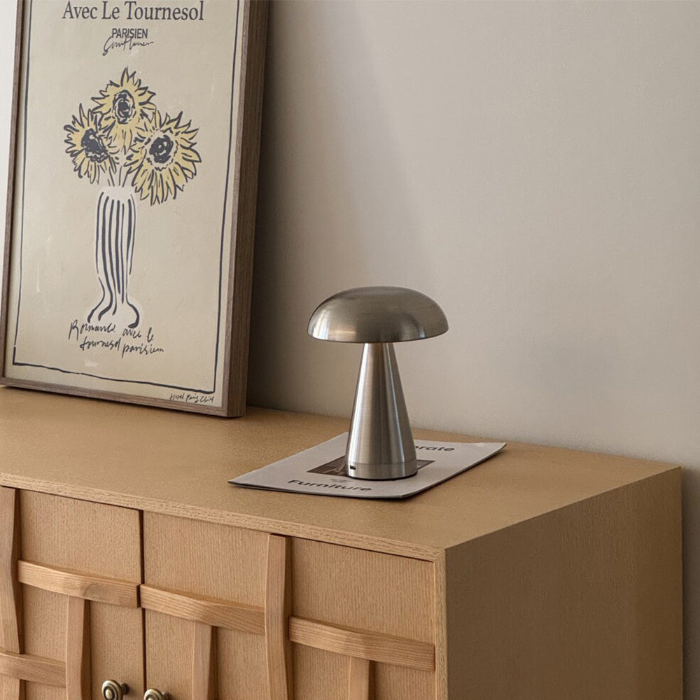 Sorell | Nordic-Inspired Rechargeable Dimmable Mushroom Lamp