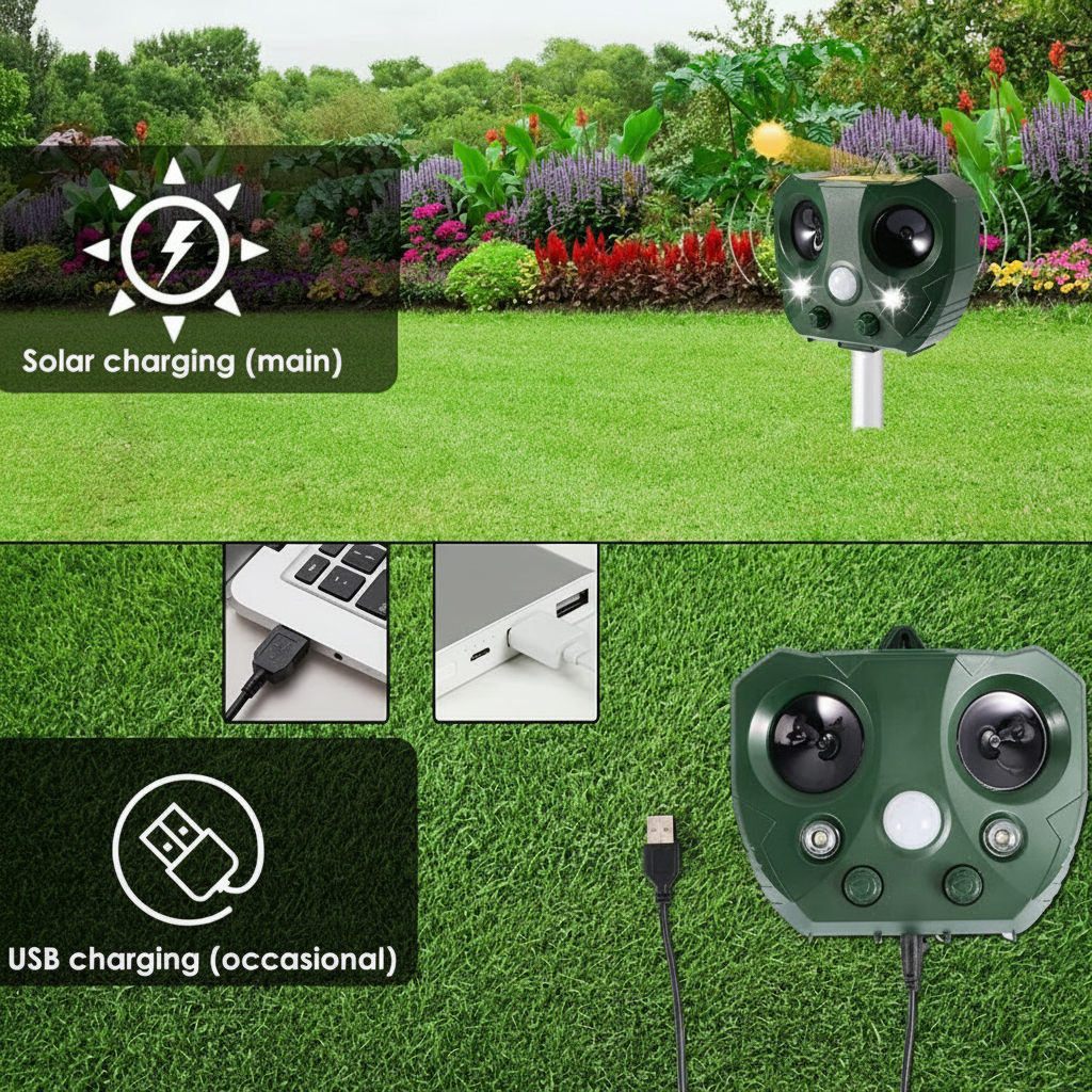 WingBarrier | Solar-Powered Ultrasonic Bird Deterrent
