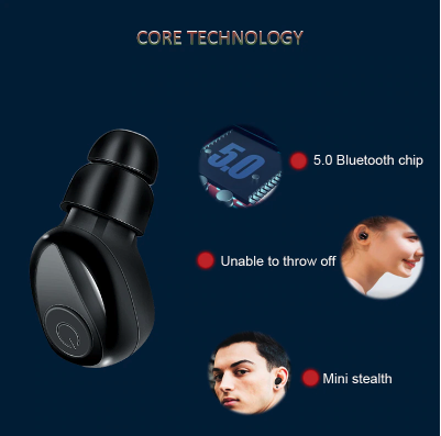 Waterproof Wireless Sport Earbuds – Compact Bluetooth Earphones
