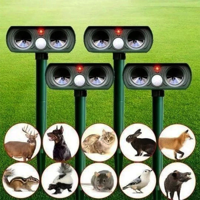SafeGuard | Motion-Activated Ultrasonic Solar Animal Repeller