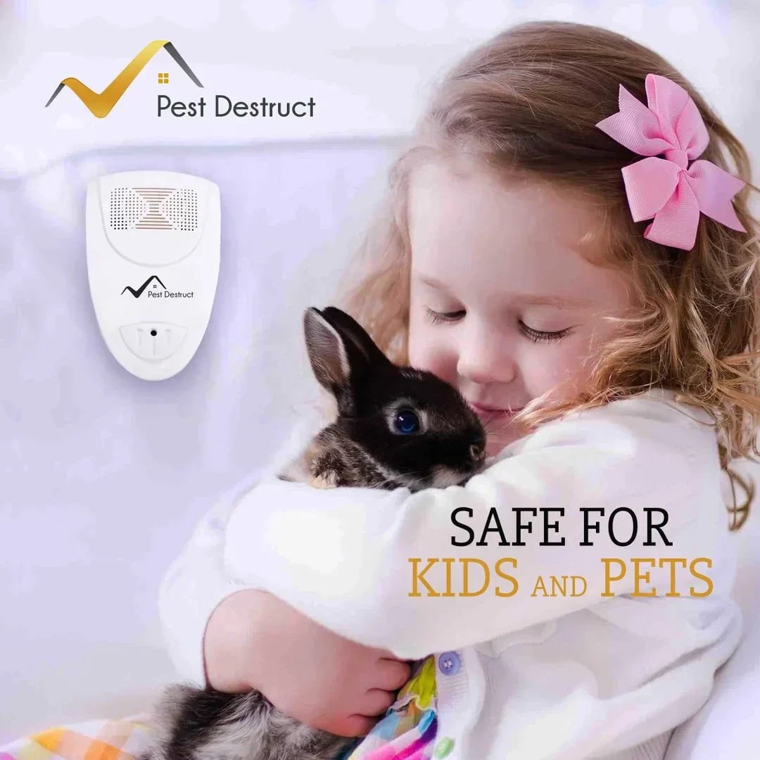 Compact Ultrasonic Pest Repeller with LED Indicator