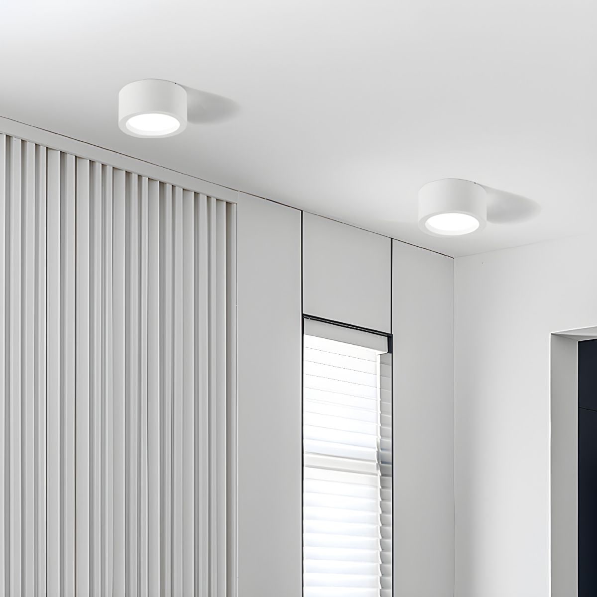 CylinderLux | Modern Flush Mount Cylinder LED Ceiling Light – Energy Efficient