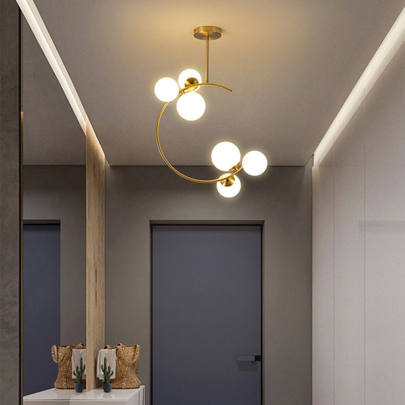 ScandiGlobe | Curved Globe Design Scandinavian Ceiling Light