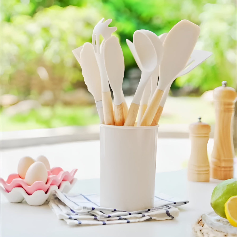 Heat-Resistant Kitchen Utensil Set – Non-Slip Cooking Utensils