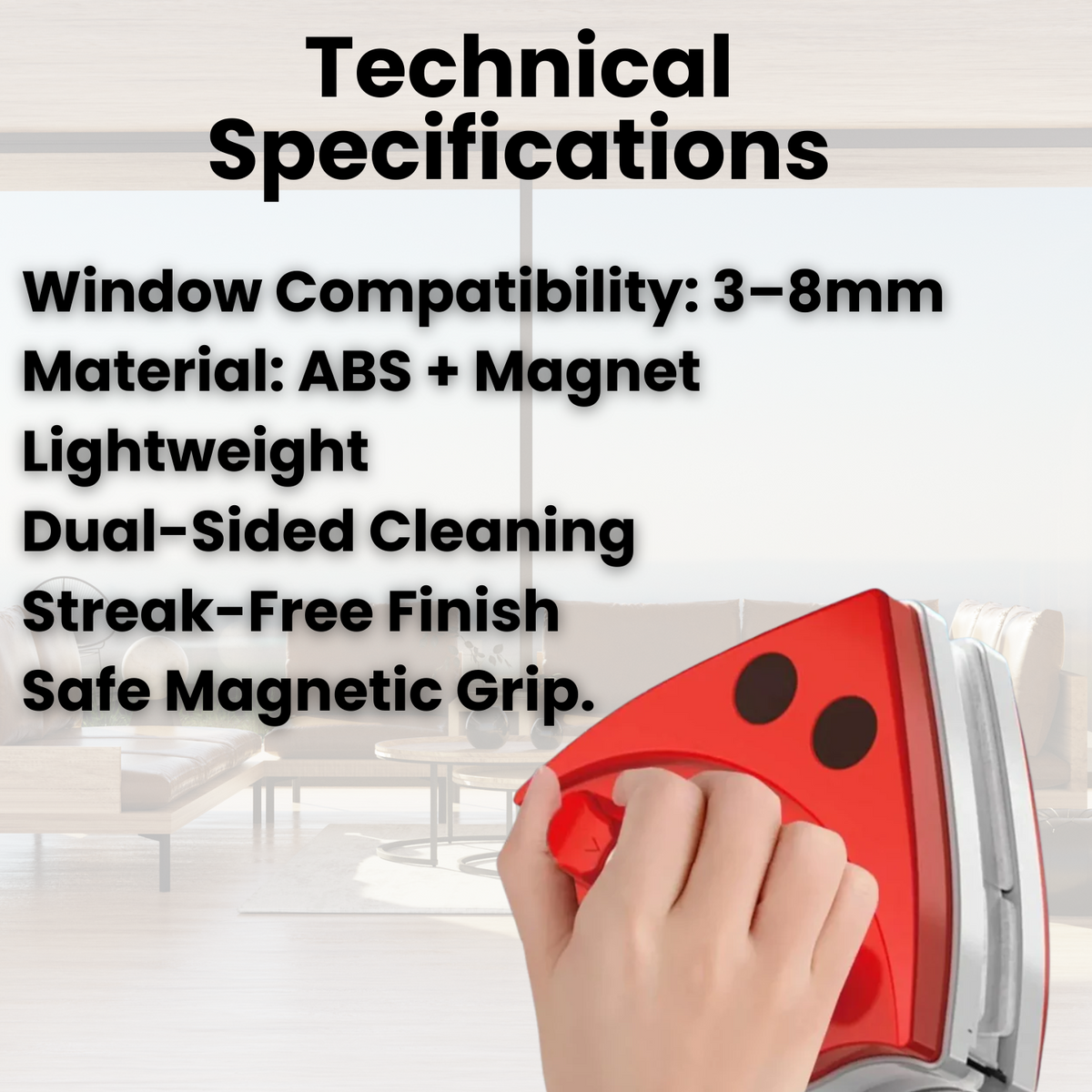 NeatLift | Dual-Sided Window Cleaning Tool for Safe and Effective Use