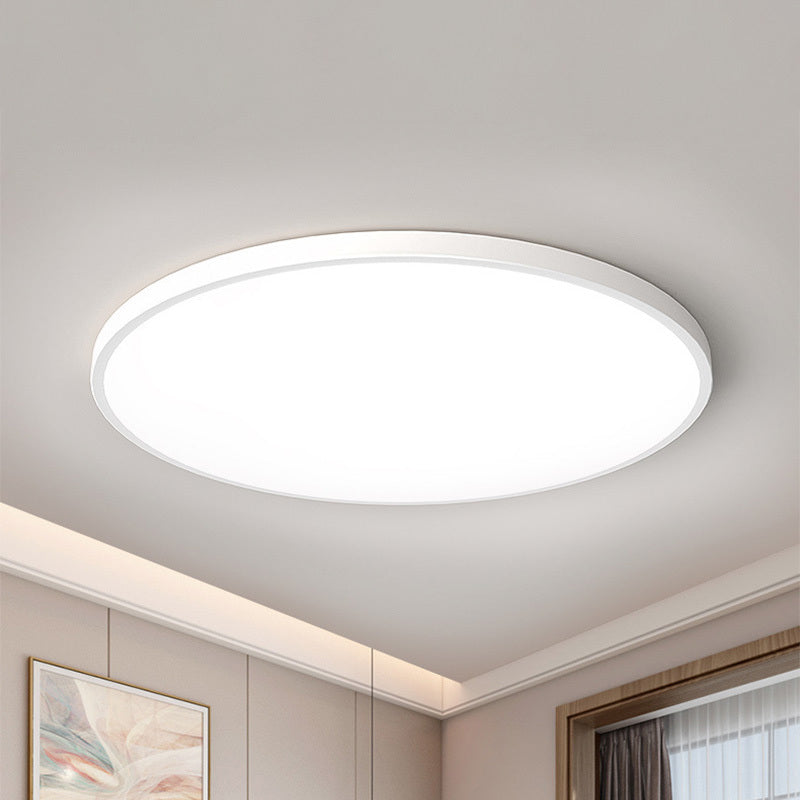 AquaCrest | Sleek Round Flush Mount Ceiling Light for Bathrooms & Balconies
