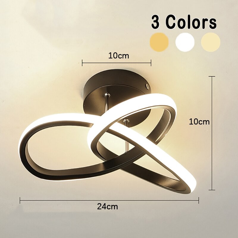 RingLux | Low-Profile LED Ceiling Light with Overlapping Ring Design