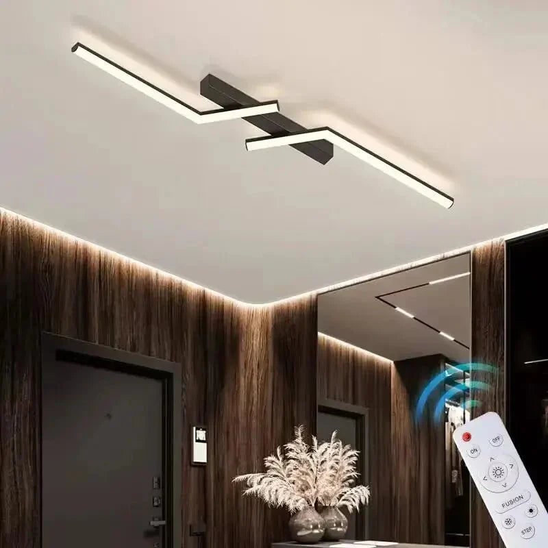 LuminaLine | Remote-Controlled Dimmable Linear LED Ceiling Light
