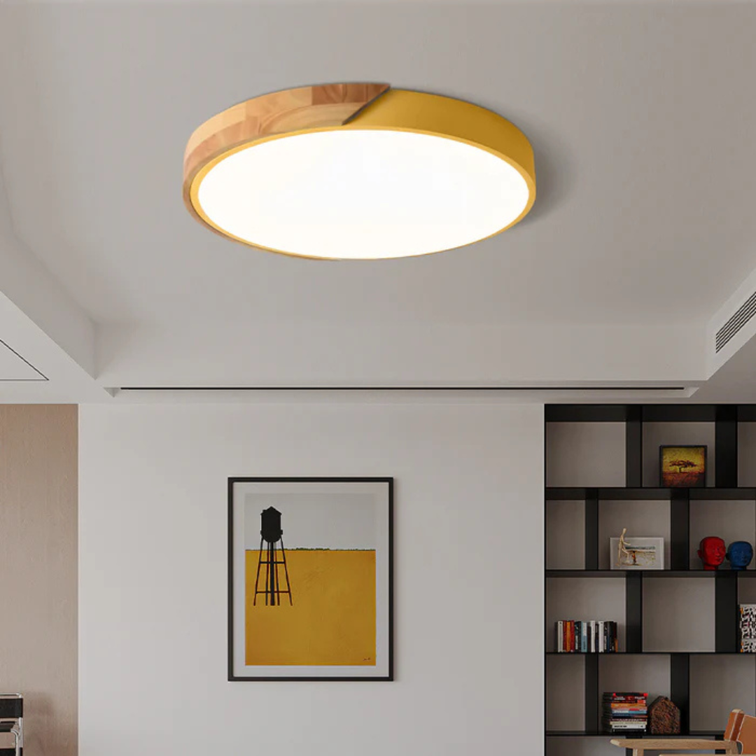 SkovGlow  - Scandinavian Wooden LED Ceiling Light