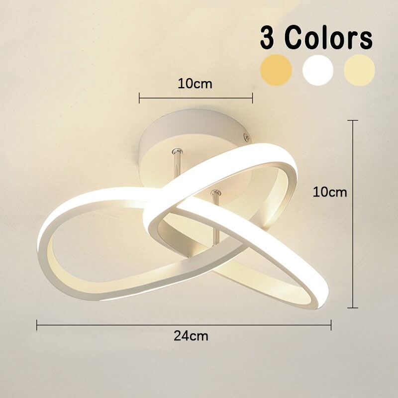 RingLux | Low-Profile LED Ceiling Light with Overlapping Ring Design