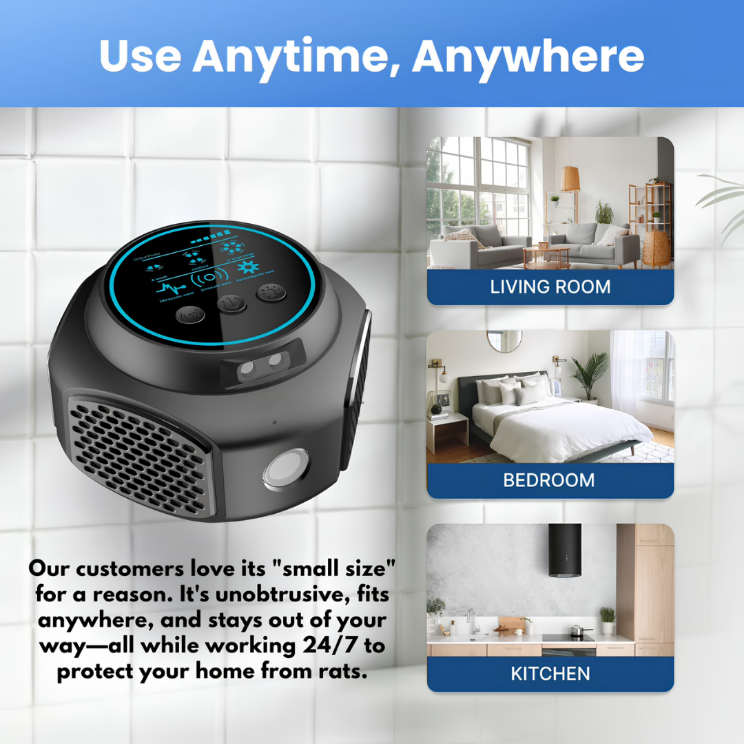 Ultrasonic Rodent Repellent Plug-In for Home and Garden