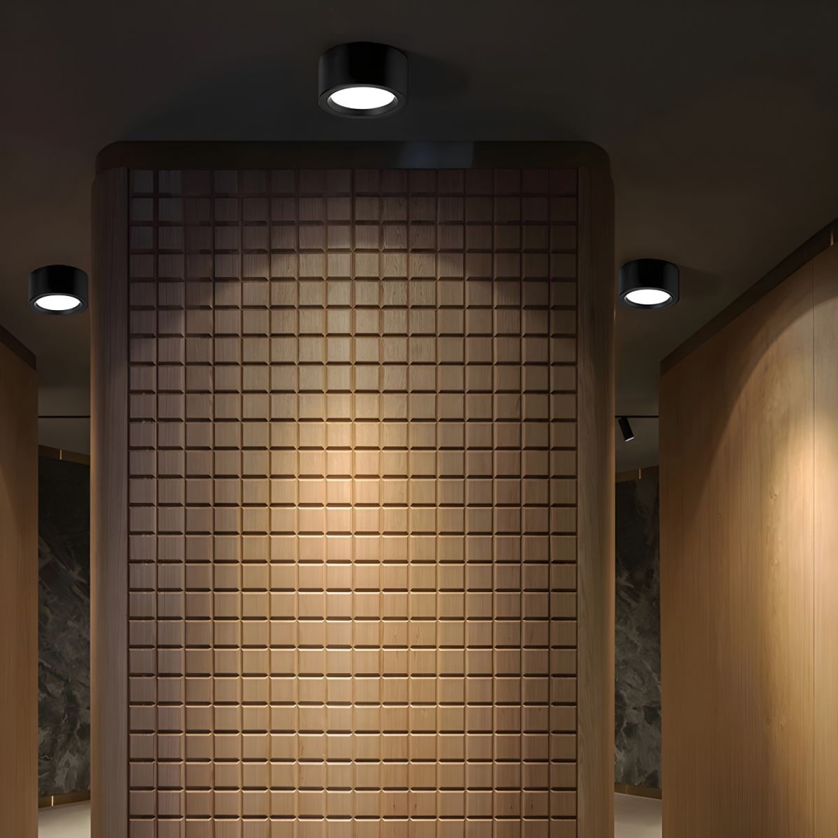 CylinderLux | Modern Flush Mount Cylinder LED Ceiling Light – Energy Efficient