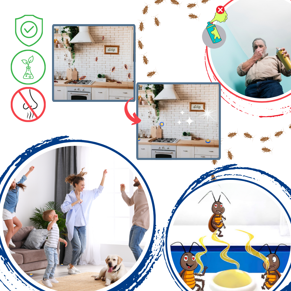 Unscented Cockroach Bait Station for Effective Home Pest Management