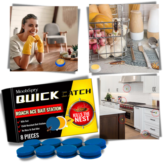 Unscented Cockroach Bait Station for Effective Home Pest Management