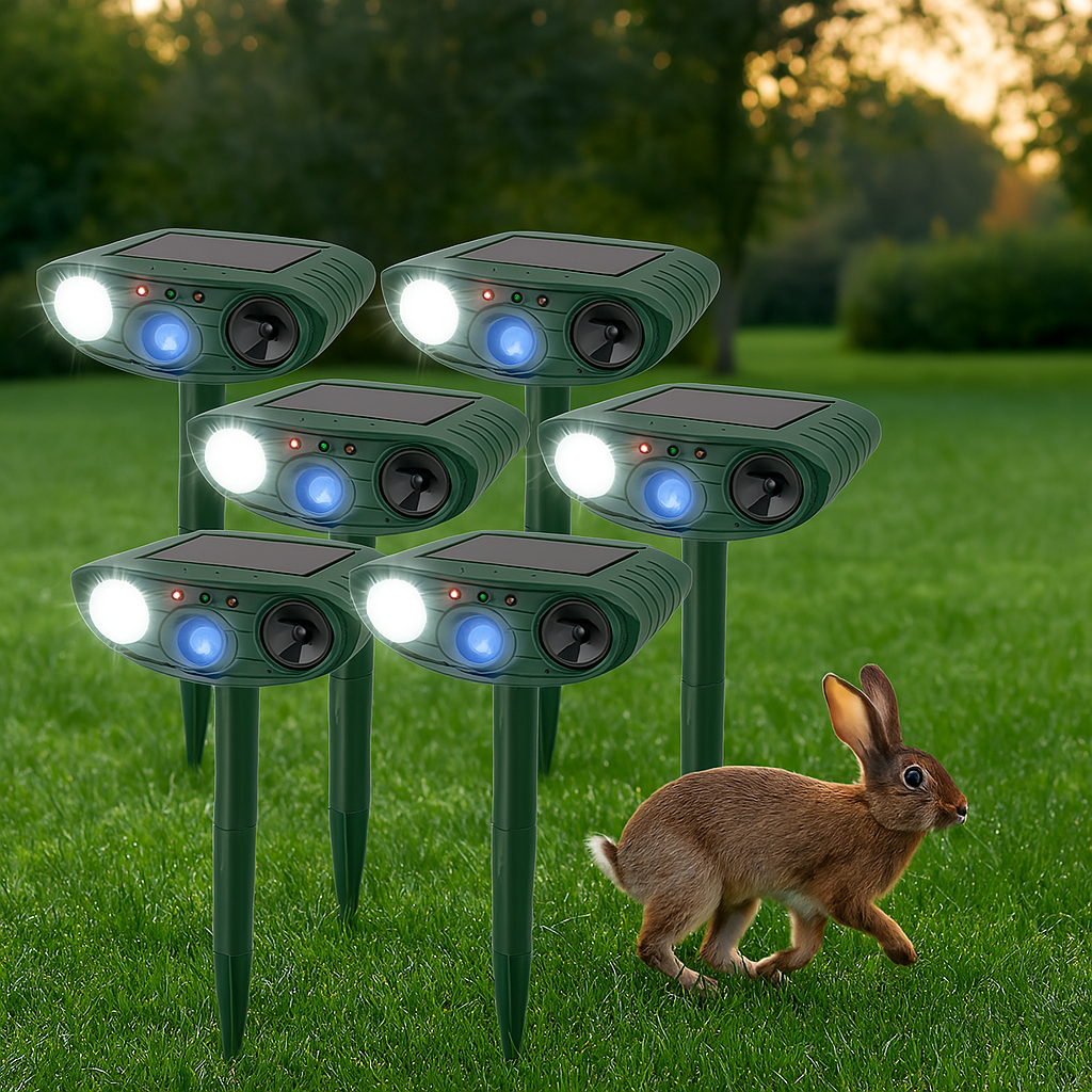 AviGuard | Deterrent Humane Solar-Powered Ultrasonic Rabbit Repeller