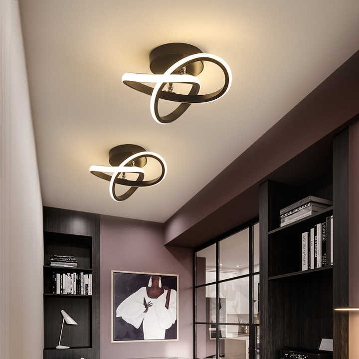 RingLux | Low-Profile LED Ceiling Light with Overlapping Ring Design