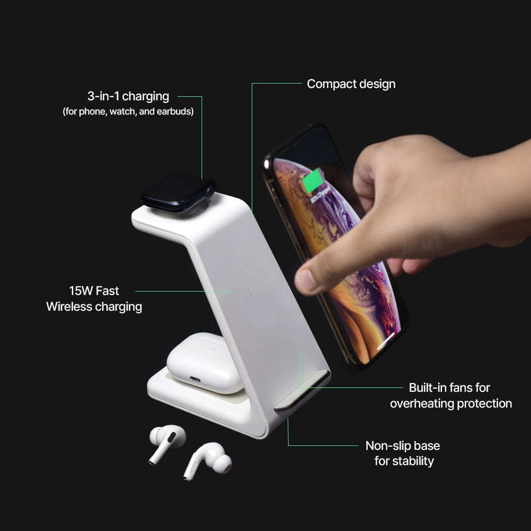 SmartCharge | High-Speed Wireless Charging Hub for Multiple Devices