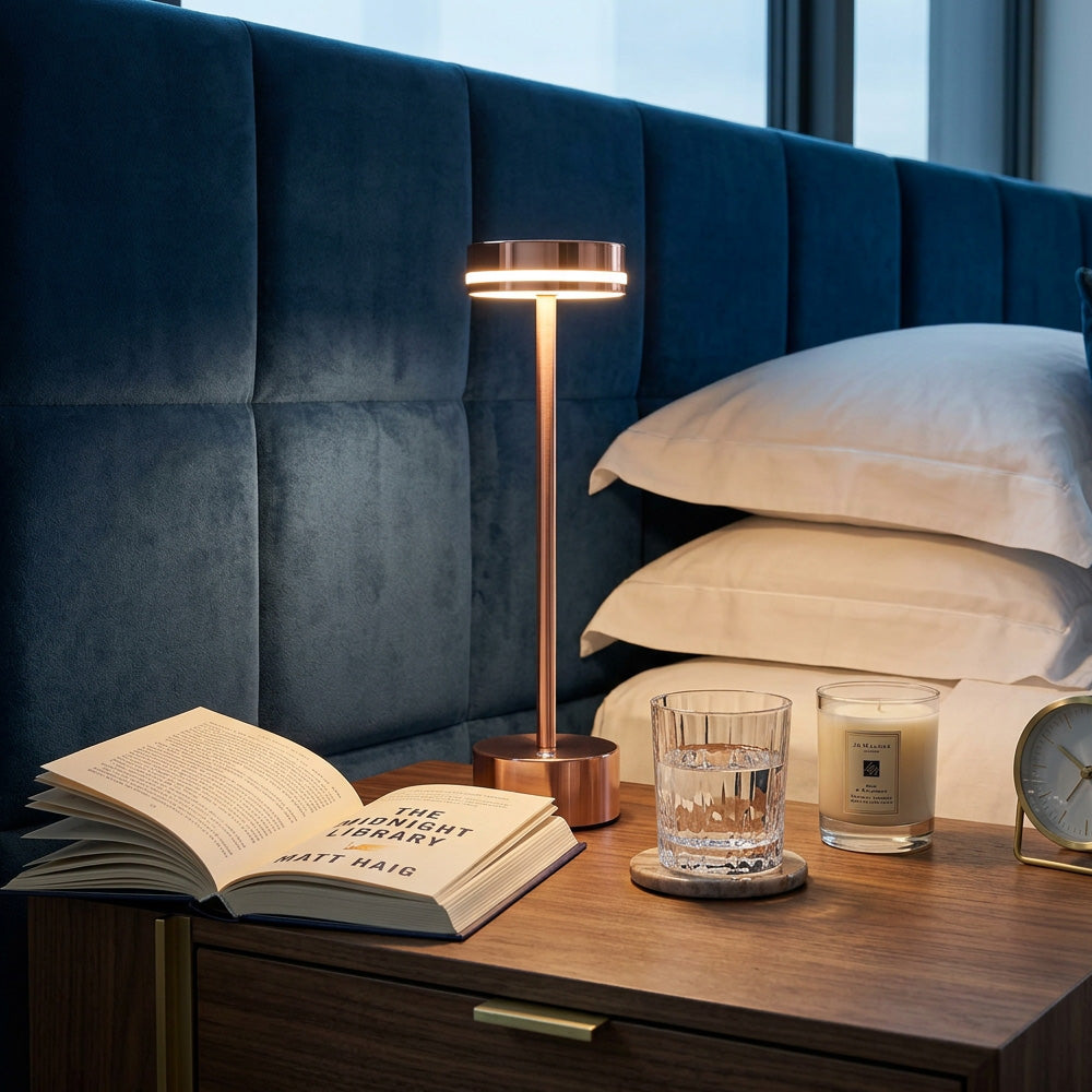 Alder | I-Shaped Rechargeable Touch Table Lamp