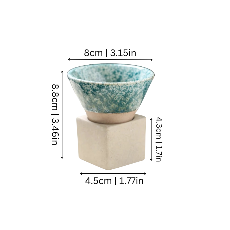 EarthKiln | Artfully Glazed 2-Piece Traditional Mug Set