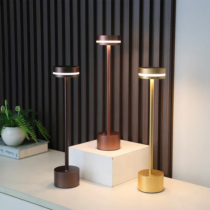 Alder | I-Shaped Rechargeable Touch Table Lamp